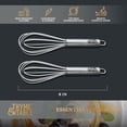 thumbnail image 4 of (4 pack) Thyme & Table 2-Pack Silicone Mini Whisks, Gray, 4 of 7