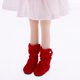 thumbnail image 4 of Zapatos de cuero de PU perfecl para muñeca de 12 pulgadas color rojo, 4 of 8