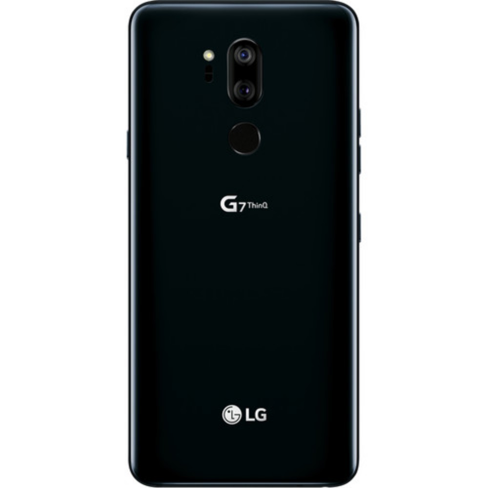 LG G7 ThinQ LMG710ULM - 4G smartphone - RAM 4 GB / Internal Memory 64 GB - microSD slot - 6.1" - 3120 x 1440 pixels - 2x rear cameras 16 MP, 16 MP - front camera 8 MP - New Aurora Black - image 4 of 6