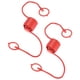thumbnail image 1 of Tapa de polvo de acoplador hidráulico de 2 juegos 1/2 ISO cara plana con anillo de retención rojo, 1 of 7