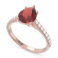 thumbnail image 2 of 2.30 Carat Natural Diamond Garnet Gemstone Luxurious Anniversary Ring for Ladies Solid 14K Rose Gold Size 4.5 by Diamond-Capitals, 2 of 8