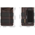 thumbnail image 4 of VIPERADE PL5 EDC Organizer Pouch, EDC Pocket Organizer for Men, Slim EDC Pouch with DIY Patch Area, EDC Pouch Organizer for Daily Carry-Brown, 4 of 6