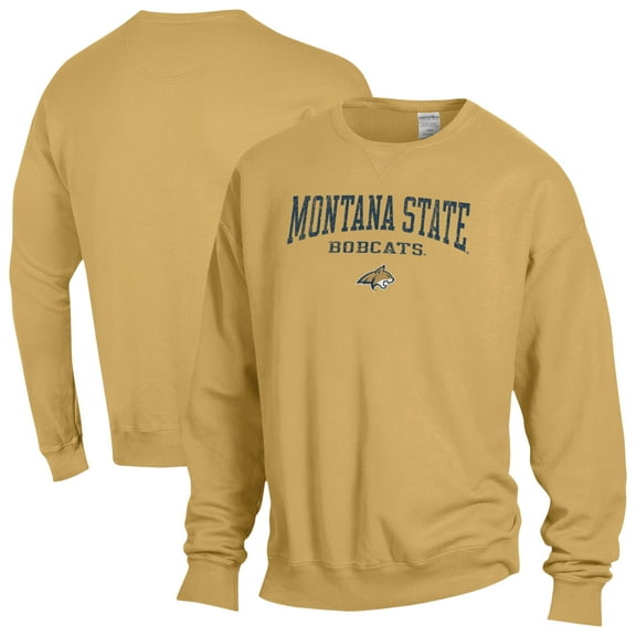 Men's ComfortWash  Gold Montana State Bobcats Fleece Sweatshirt