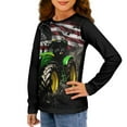 thumbnail image 5 of DISNIMO American Flag Tractor Shirt Boys Long Sleeve T Shirts Size 3-4 Boys Clothes Long Sleeve Shirts Soft Tee Shirts Kids Crew Neck Tshirt Boys Fall Tops for s Tshirts Boys Casual Wear, 5 of 7