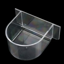 Luysn Bird Feeder,Bird Cage Cups Prevents Spillage Thickened Semicircle Bowls Clear Water Dispenser for Pigeon Parrot,Bird Feeders for Outdoors,Bird Feeders,Water Feeder Cups