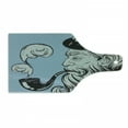 thumbnail image 1 of Vintage Nautical Tattoo Cutting Board, Grunge Old Seaman Smoking Pipe, Decorative Tempered Glass Cutting and Serving Board, in 3 Sizes, by Ambesonne, 1 of 2
