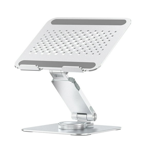 Naierhg Aluminum Laptop Stand Multifunctional Lifting Laptop Stand 360° Rotatable Aluminum Alloy Bracket for Notebook Phone Tablet Adjustable for Heat