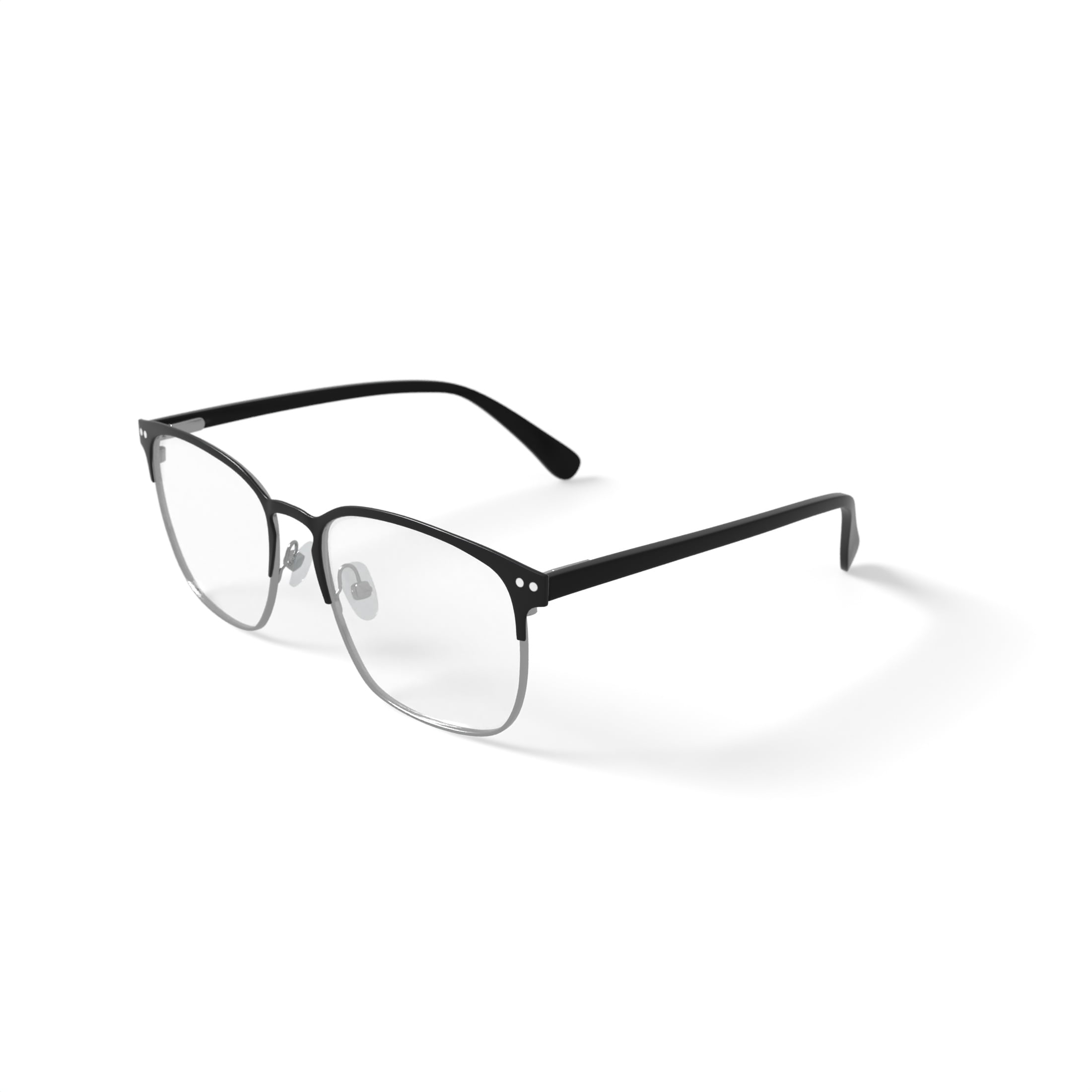 True Religion Men's Malcom Browline Prescription Eyeglasses with Case, Black