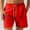 Red, variant on FRSASU Gym Shorts Men - double-layer with mesh pocket Athletic Workout Running Shorts for Casual Basketball running Yellow