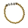 thumbnail image 3 of Custom Handmade Sorority Bracelet u0394u03a3u0398 gold bead with greek letters, 3 of 8