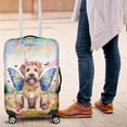 thumbnail image 4 of Welcome Spring Fairy Soft Coated Wheaten Terrier in Flower Meadow Travel Luggage Cover Wheatie Dog Lover Suitcase Dust Protective Decor - 13002, 4 of 5