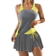 thumbnail image 2 of Tankini de moda para mujer, traje de baño de dos piezas con bloques de color liso, traje de baño de dos piezas para mujer, trajes de baño tankini para mujer, traje de baño de 2 piezas para mujer, traj, 2 of 4