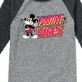 thumbnail image 3 of Disney - Positive Vibes - Toddler & Youth Raglan Graphic T-Shirt, 3 of 5