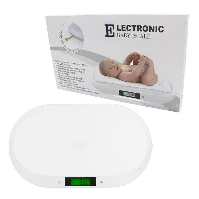 Báscula Digital para Bebés NikouMX Profesional LCD Carga Máxima 20 kg