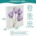 thumbnail image 5 of Waterproof PVC Round Ring Binder - D-Rings Clipboard, 200 Page Capacity (1 or 2-Pack), Ideal for Office , Home and School，Purple Tulips, 5 of 8