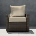 thumbnail image 2 of Textured Solid Almond Deep Seating Cushion Set, 2 of 8