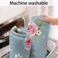 thumbnail image 5 of Pioneer Flower Floral Print Pattern Bathroom Rugs Mat, Non Slip Microfiber Bathroom Rug with Rubber Backing, Soft Mats for Bathroom Floor Tub Shower, 20"x32", 5 of 5