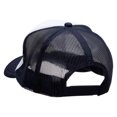thumbnail image 3 of Happy Halloween Pumpkin Text Embroidered Foam Panel Mesh Snapback - Navy White OSFM, 3 of 5