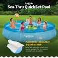 thumbnail image 5 of Funsicle 12ft x 30in Round Sea-Thru QuickSet Above Ground Pool with Cartridge Filter Pump, Age 6 & up, 5 of 7