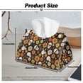 thumbnail image 7 of COEQINE Tissue Box Organizer Rectangular Tissue Container Napkin Tissue Box Cover PU Leather Tissue Case Holder for Home Bedroom Dresser, Dining Table, Halloween Skull Sunflower Daisy Cobweb, 2 PCS, 7 of 7