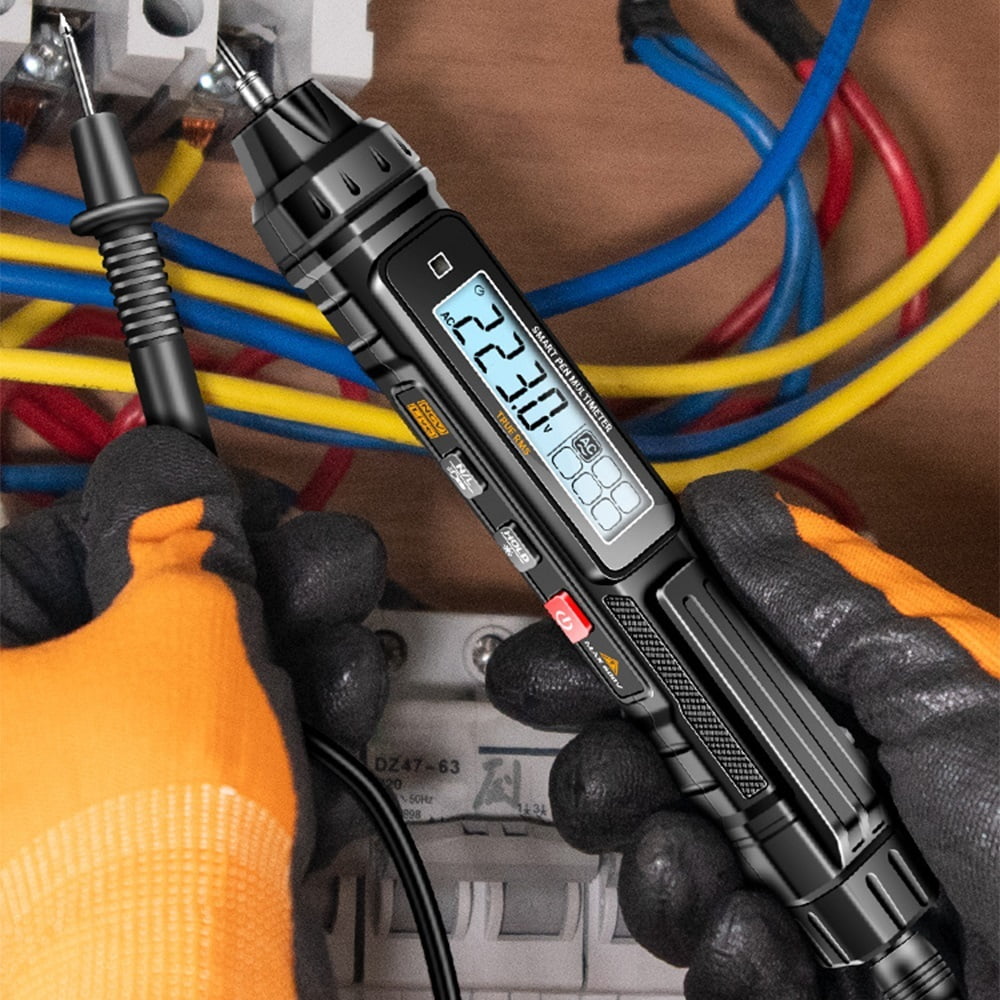 Digital Multimeter Pen Type 4000 Counts Professional Meter Non-Contact Auto Voltage Diode Tester ,High&Low Sensitivity