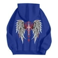 thumbnail image 5 of Angel Wing Hoodie for Men Women 2026 Fall Winter Long Sleeve Graphic Hooded Sweatshirt with Pockets Pullover Top Streetwear, 5 of 5