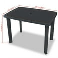 thumbnail image 3 of Pemberly Row Outdoor Standard Lightweight Plastic Table in Anthracite, 3 of 5