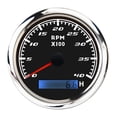 thumbnail image 1 of 85mm Car Boat Tachometer Gauge With LCD Hour Meter 0-3000 4000 6000 RPM Tach Sensor Marine Tachometers Red Backlight 12V/24V ,Wide Applicability, 1 of 7