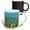 Multicolor, variant on 3drose, Turkish Aegean Seashore Artistic Abstract, 11oz Two-tone Red Mug