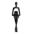 thumbnail image 1 of Estatua de pensador dorado, escultura decorativa abstracta, adorno para mejorar el enfoque, estante para escritorio de oficina, decoración para sala de estar y dormitorio., 1 of 8