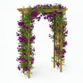 thumbnail image 4 of Wooden Arbor   Wedding Ceremony Arch  Plant Climbing Trellis & Christmas Decor Pergola for Garden Backyard, 4 of 19