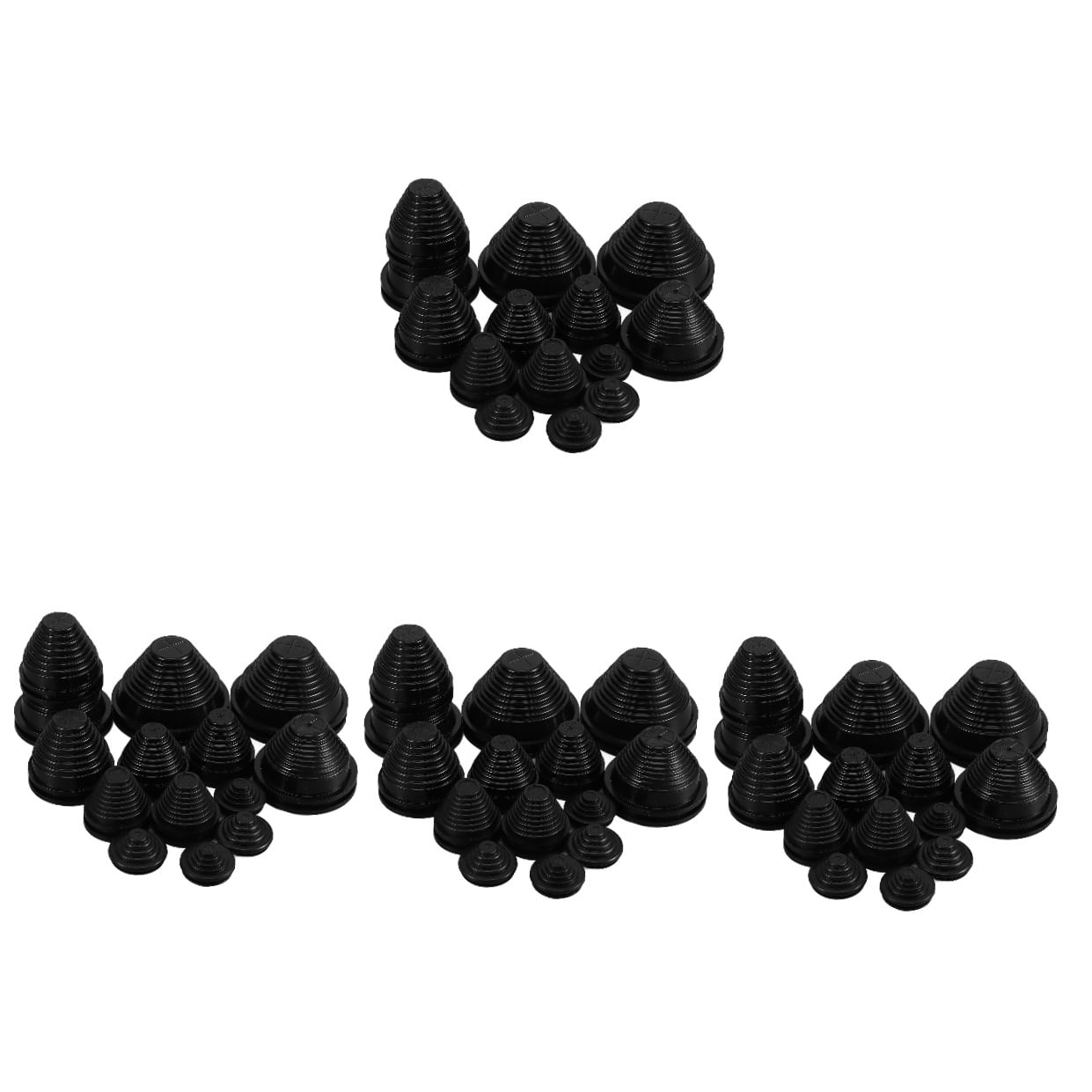 HOMEMAXS 56 Pcs  Cable Grommets Rubber Cord Grommet Wire Gasket Wire Hole Plug Rubber Grommet Assortment