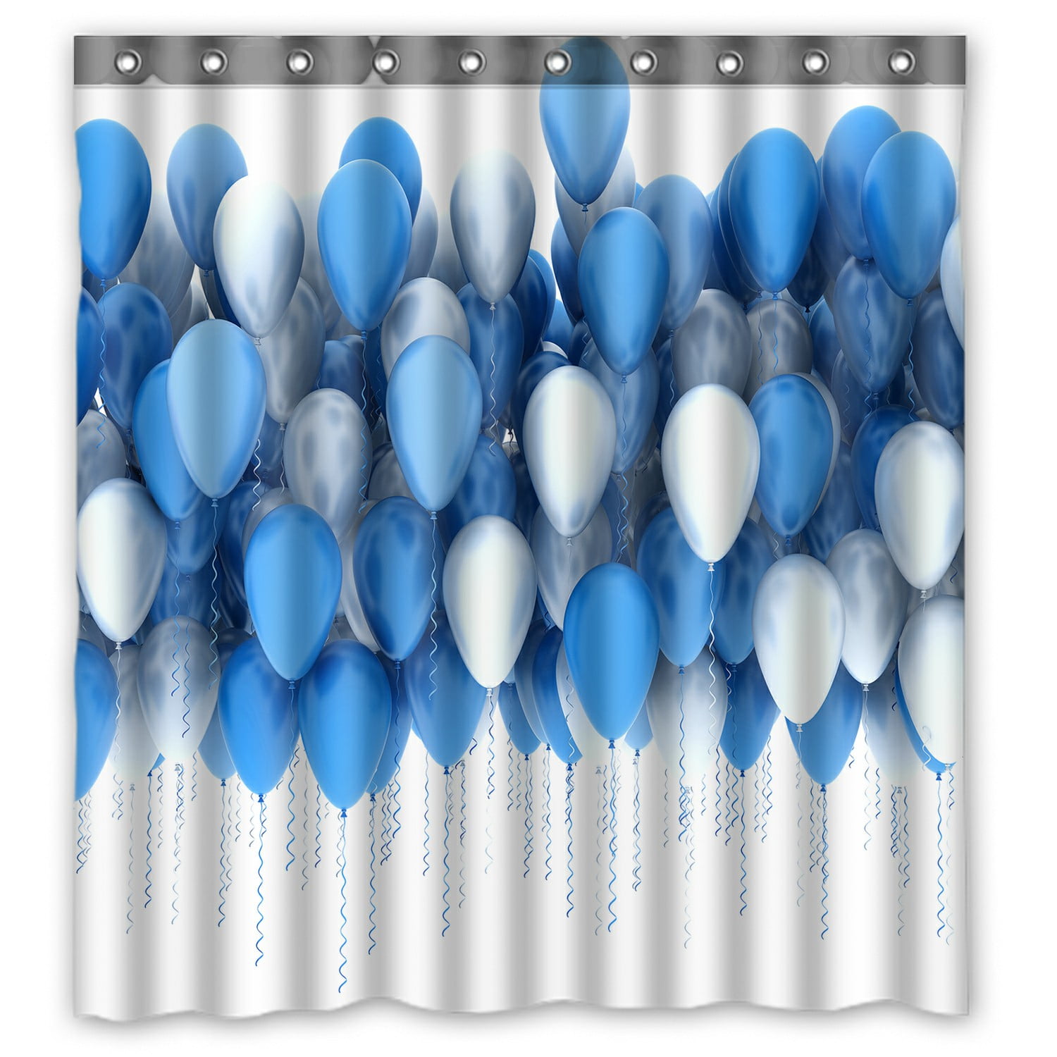 ABPHQTO Blue And White Party Balloons Waterproof Polyester Shower