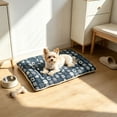 thumbnail image 4 of huayou Rectangular Pet Sleeping Mat, Vintage Printed Fabric with Soft Thick Padding, Durbale Washable Cushion Pad for Indoor Cats Small Dogs Daily Rest, L Size, 4 of 4