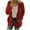 Red, variant on lcziwo 2024 Winter Coats for Women Fuzzy Fleece Sherpa Jacket Warm Outerwear Button Down Long Sleeve Cardigan Plush Sweater