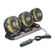 thumbnail image 3 of Ventilador de coche de triple cabezal con bajo nivel de ruido y rotación de 360 ​​grados para sedán, caravana y barco. 12V 12w, 3 of 9