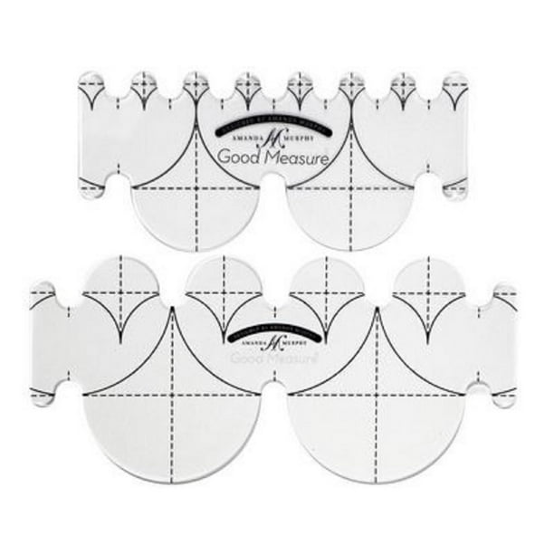 Good Measure Low Shank Every Clamshell Template Set of 2pcs Quilting