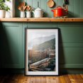 thumbnail image 6 of View over Maiori - Maiori Campania Italy Photography Architecture Mountain Coast Cityscape Scenic Travel Poster Landscape Black Framed Wall Art Print 24 x 36 inches, 6 of 8