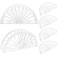 thumbnail image 3 of 6 piezas de servilleta transparente de servilleta semicírculo soporte de servilleta decorativa de soporte decorativo, 3 of 7