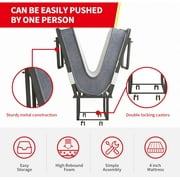 Puremind Folding Bed with 4 Inch Foam Mattress, 75 x 31 Rollaway Bed for Adults, Portable Bed with Lockable Wheels, Easy Assembly & Moving, Standard