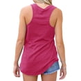 thumbnail image 2 of Langwyqu Sleeveless V-Neck Tank Tops Women Casual Solid Color Camisole Vest Shirt With Pocket, 2 of 3