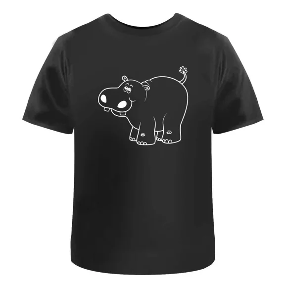 Happy Hippo' Unisex T-Shirt - 100% Cotton (S-XXL) (TA017137)