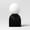 Black, variant on Mini Glass Orb Shade with Ceramic Base Novelty Table Lamp - Room Essentials ™