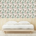 thumbnail image 3 of Ambesonne Vintage Peel & Stick Wallpaper for Home, Watercolor Magnolia Flowers, 13"x36", Hunter Green and Dried Rose, 3 of 5