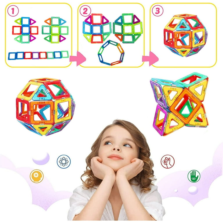 Magnetic Blocks 150PCS For Kids, Building Toys For Boys