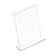 thumbnail image 3 of Soporte de acrílico para pendientes con 72 agujeros para guardar joyas. Almacenamiento versátil para pendientes. Transparente, 3 of 9
