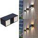 thumbnail image 5 of Luz de pared solar LED con sensor para exteriores, lámpara de pared con control remoto, impermeable, batería de 1200 mAh, material ABS+PC, 5 of 9
