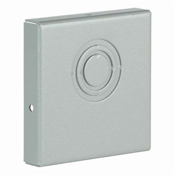 Wiegmann Wireway,End Cap,4x4 Sq In,Steel,Gray E0404