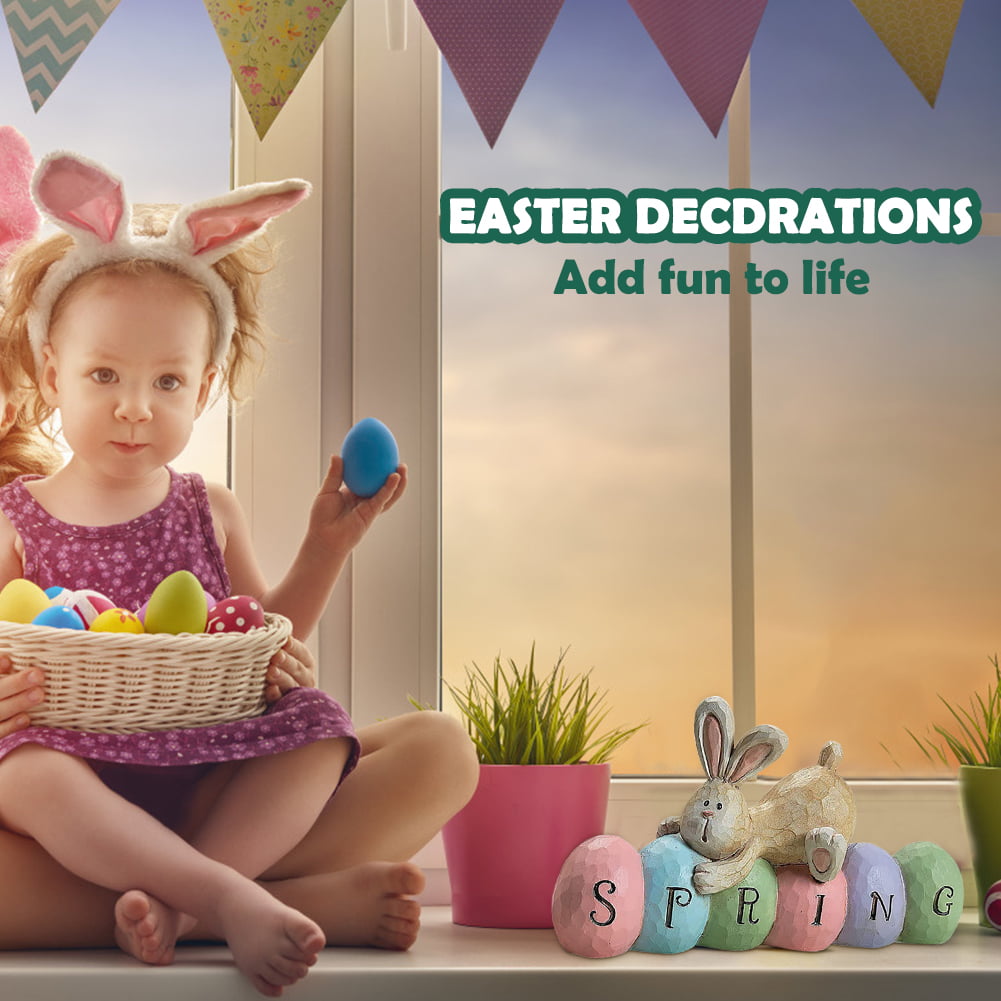 20" dia egg bunny BUNNIES AND EASTER EGG BASKETS Handmade Mini Tree Skirt 