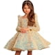 thumbnail image 3 of Vestidos cortos de desfile de lentejuelas para niñas, vestido de fiesta para niña con hombros descubiertos, color plateado y blanco, 3 of 5